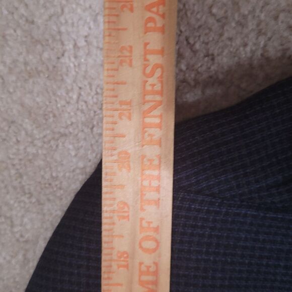 Oscar de la Renta Blazer Men 44L Blue Plaid Wool Sportscoat Jacket - Picture 10 of 16